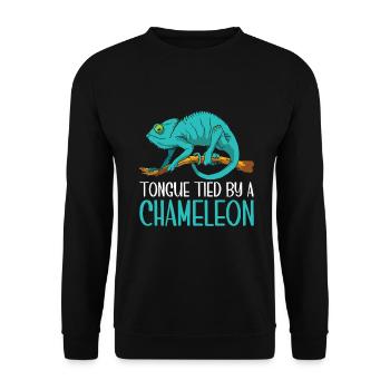 Chameleon Gifts - Unisex Pullover - Schwarz - Vorne - Alina (178cm) & Michal (187cm)