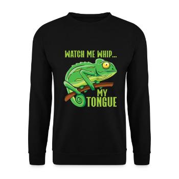 Chameleon Gifts - Unisex Sweatshirt - black - Front - Alina (178cm) & Michal (187cm)