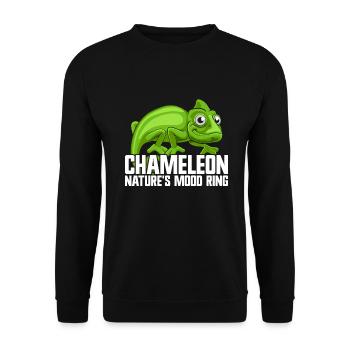 Chameleon Gifts - Unisex Pullover - Schwarz - Vorne - Alina (178cm) & Michal (187cm)