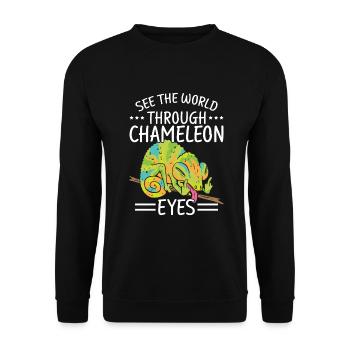 Chameleon Gifts - Unisex Sweatshirt - black - Front - Alina (178cm) & Michal (187cm)