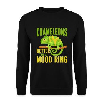 Cadeaux Caméléon - Sweat-shirt Unisexe - noir - Devant - Alina (178cm) & Michal (187cm)