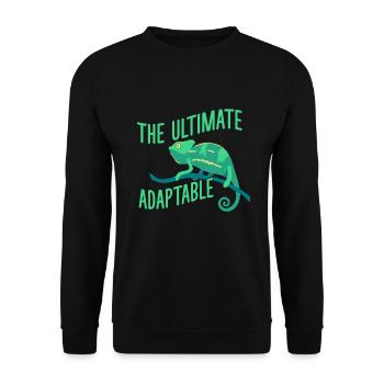 Cadeaux Caméléon - Sweat-shirt Unisexe - noir - Devant - Alina (178cm) & Michal (187cm)