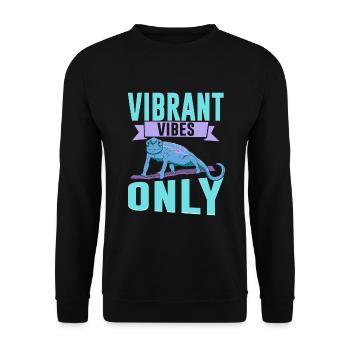Chameleon Gifts - Unisex Sweatshirt - black - Front - Alina (178cm) & Michal (187cm)