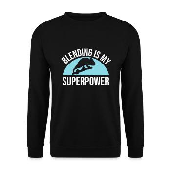 Chameleon Gifts - Unisex Pullover - Schwarz - Vorne - Alina (178cm) & Michal (187cm)