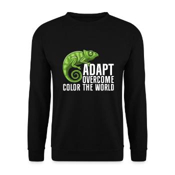 Chameleon Gifts - Unisex Sweatshirt - black - Front - Alina (178cm) & Michal (187cm)