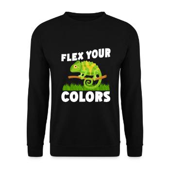 Chameleon Gifts - Unisex Pullover - Schwarz - Vorne - Alina (178cm) & Michal (187cm)