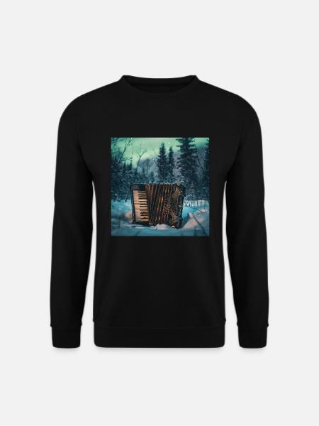 Akkordeon - Unisex Pullover - Schwarz