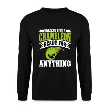 Chameleon Gifts - Unisex Sweatshirt - black - Front - Alina (178cm) & Michal (187cm)