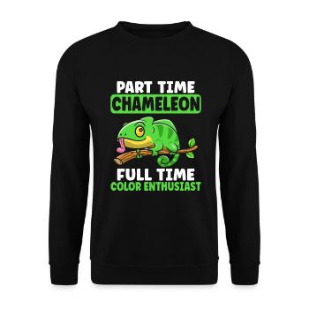 Chameleon Gifts - Unisex Pullover - Schwarz - Vorne - Alina (178cm) & Michal (187cm)