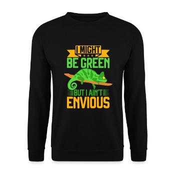 Chameleon Gifts - Unisex Sweatshirt - black - Front - Alina (178cm) & Michal (187cm)