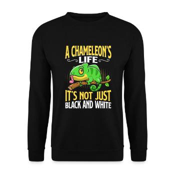 Chameleon Gifts - Unisex Sweatshirt - black - Front - Alina (178cm) & Michal (187cm)