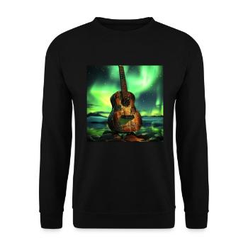Ukulele - Unisex Pullover - Schwarz - Vorne - Alina (178cm) & Michal (187cm)