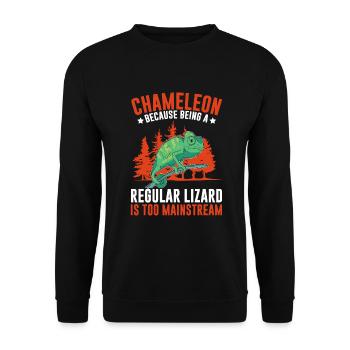 Chameleon Gifts - Unisex Sweatshirt - black - Front - Alina (178cm) & Michal (187cm)