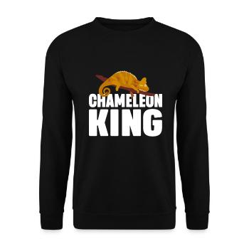 Chameleon Gifts - Unisex Pullover - Schwarz - Vorne - Alina (178cm) & Michal (187cm)