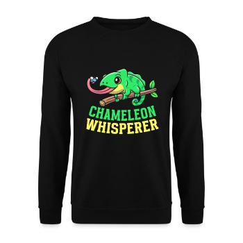 Chameleon Gifts - Unisex Sweatshirt - black - Front - Alina (178cm) & Michal (187cm)