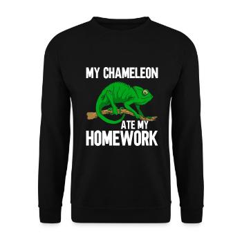 Chameleon Gifts - Unisex Sweatshirt - black - Front - Alina (178cm) & Michal (187cm)