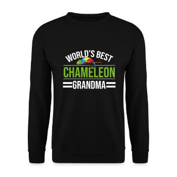 Chameleon Gifts - Unisex Pullover - Schwarz - Vorne - Alina (178cm) & Michal (187cm)
