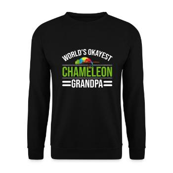 Chameleon Gifts - Unisex Pullover - Schwarz - Vorne - Alina (178cm) & Michal (187cm)