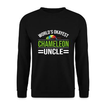 Cadeaux Caméléon - Sweat-shirt Unisexe - noir - Devant - Alina (178cm) & Michal (187cm)