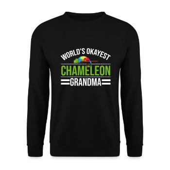 Cadeaux Caméléon - Sweat-shirt Unisexe - noir - Devant - Alina (178cm) & Michal (187cm)