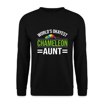 Chameleon Gifts - Unisex Pullover - Schwarz - Vorne - Alina (178cm) & Michal (187cm)