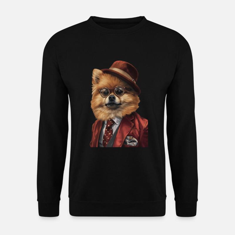 Zwergspitz - Unisex Pullover - Schwarz
