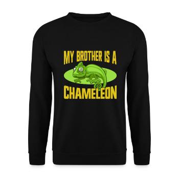 Chameleon Gifts - Unisex Pullover - Schwarz - Vorne - Alina (178cm) & Michal (187cm)