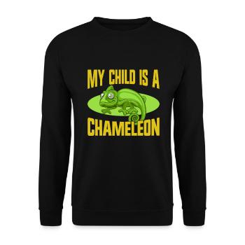 Chameleon Gifts - Unisex Pullover - Schwarz - Vorne - Alina (178cm) & Michal (187cm)