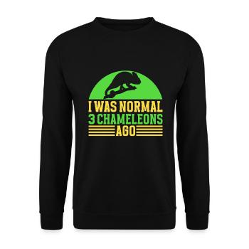 Chameleon Gifts - Unisex Pullover - Schwarz - Vorne - Alina (178cm) & Michal (187cm)