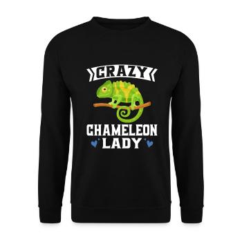 Cadeaux Caméléon - Sweat-shirt Unisexe - noir - Devant - Alina (178cm) & Michal (187cm)
