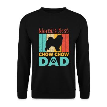 Cadeaux Chow Chow - Sweat-shirt Unisexe - noir - Devant - Alina (178cm) & Michal (187cm)
