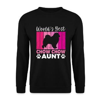 Chow Chow Gifts - Unisex Pullover - Schwarz - Vorne - Alina (178cm) & Michal (187cm)