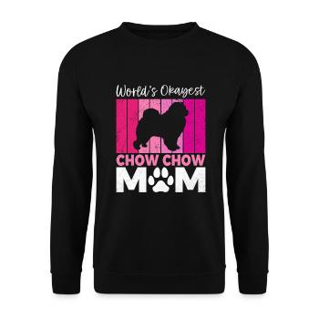 Chow Chow Gifts - Unisex Pullover - Schwarz - Vorne - Alina (178cm) & Michal (187cm)