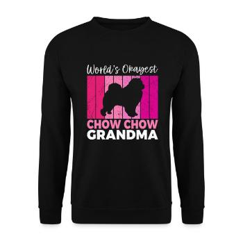 Chow Chow Gifts - Unisex Pullover - Schwarz - Vorne - Alina (178cm) & Michal (187cm)