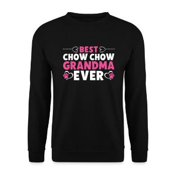 Chow Chow Gifts - Unisex Sweatshirt - black - Front - Alina (178cm) & Michal (187cm)