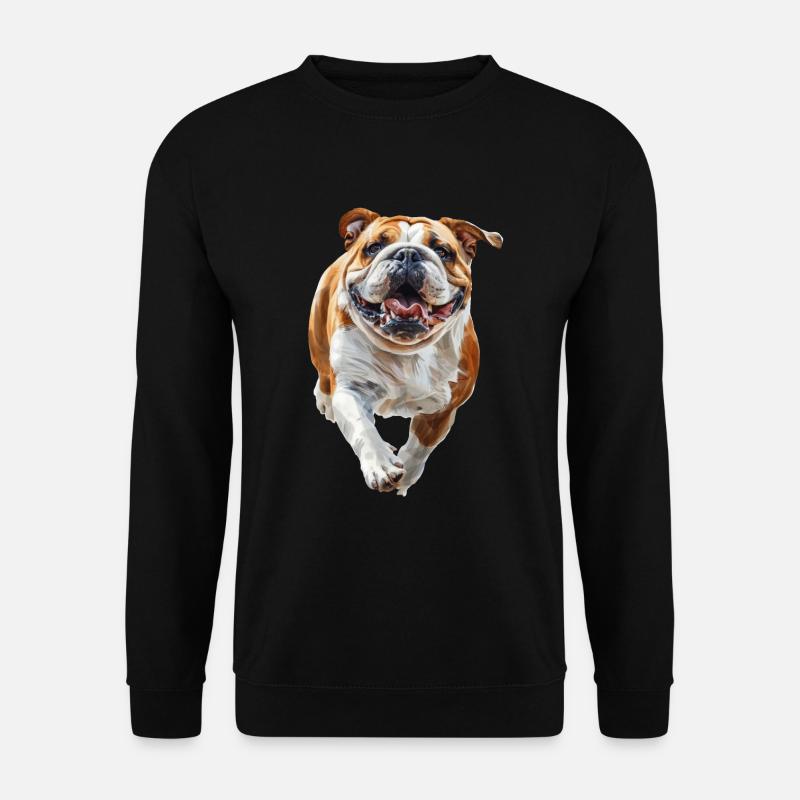 Englische Bulldogge - Unisex Pullover - Schwarz