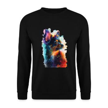 Chihuahua - Unisex Pullover - Schwarz - Vorne - Alina (178cm) & Michal (187cm)