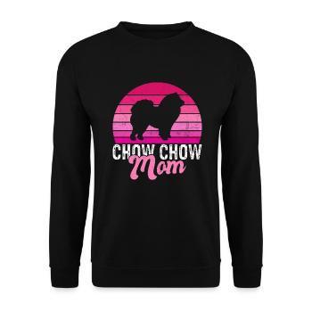 Cadeaux Chow Chow - Sweat-shirt Unisexe - noir - Devant - Alina (178cm) & Michal (187cm)