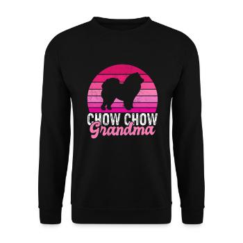 Chow Chow Gifts - Unisex Pullover - Schwarz - Vorne - Alina (178cm) & Michal (187cm)