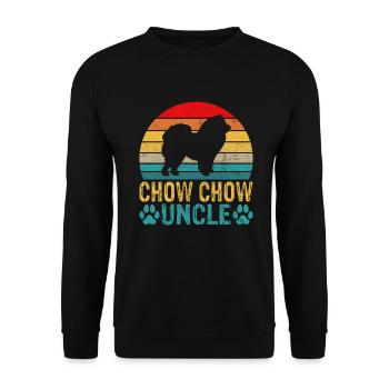 Chow Chow Gifts - Unisex Pullover - Schwarz - Vorne - Alina (178cm) & Michal (187cm)