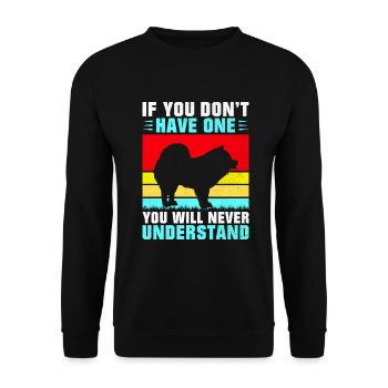 Chow Chow Gifts - Unisex Pullover - Schwarz - Vorne - Alina (178cm) & Michal (187cm)