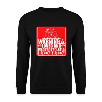 Chow Chow Gifts - Unisex Pullover - Schwarz - Vorne - Alina (178cm) & Michal (187cm)