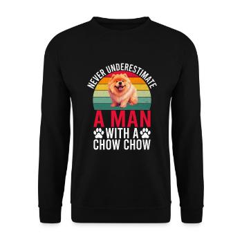 Chow Chow Gifts - Unisex Pullover - Schwarz - Vorne - Alina (178cm) & Michal (187cm)