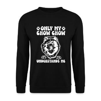 Chow Chow Gifts - Unisex Pullover - Schwarz - Vorne - Alina (178cm) & Michal (187cm)