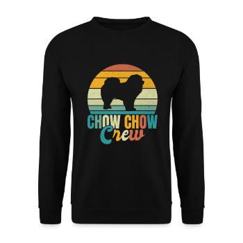Chow Chow Gifts - Unisex Pullover - Schwarz - Vorne - Alina (178cm) & Michal (187cm)