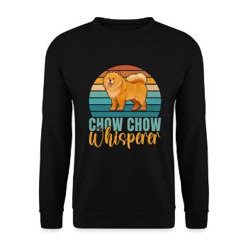 Chow Chow Gifts - Unisex Pullover - Schwarz - Vorne - Alina (178cm) & Michal (187cm)