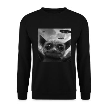 Schläger - Unisex Pullover - Schwarz - Vorne - Alina (178cm) & Michal (187cm)