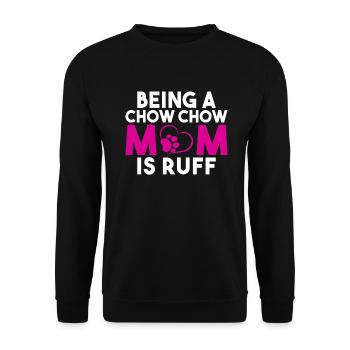 Chow Chow Gifts - Unisex Sweatshirt - black - Front - Alina (178cm) & Michal (187cm)