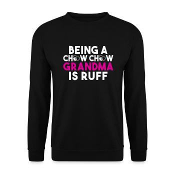 Chow Chow Gifts - Unisex Pullover - Schwarz - Vorne - Alina (178cm) & Michal (187cm)