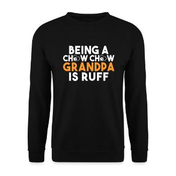 Chow Chow Gifts - Unisex Sweatshirt - black - Front - Alina (178cm) & Michal (187cm)